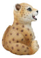 Whimsical Animal Kingdom Leopard Cub Seated With Big Smile Figurine
