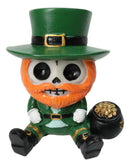 Furry Bones Leppy The Lucky Green Irish Leprechaun Skeleton Gold Pot Figurine