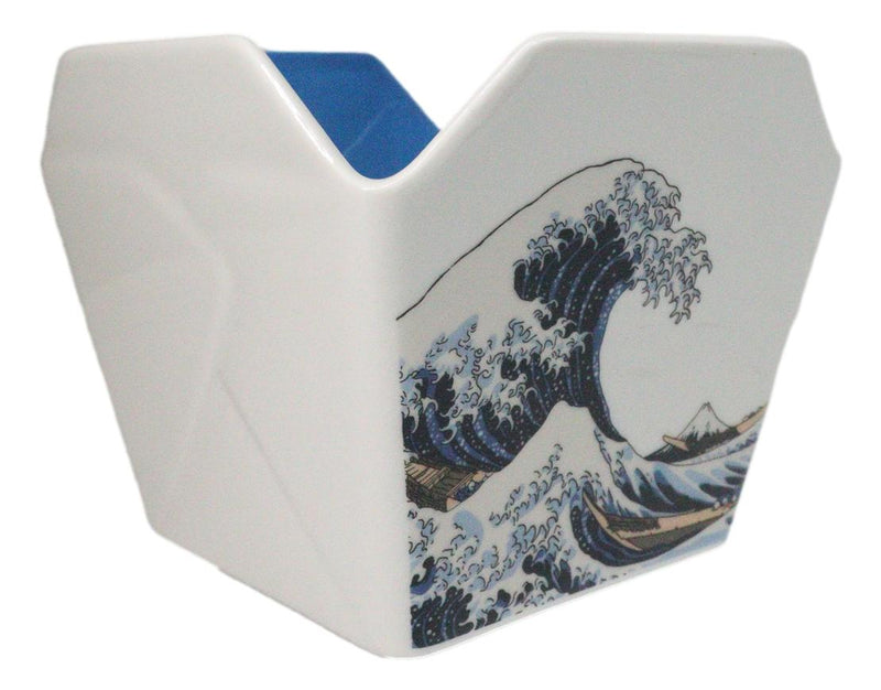 Great Wave Kanagawa Hokusai Takeout To Go Box Serving Bowl With Chopsticks Set