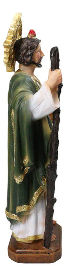 Saint Jude Thaddeus Apostle Disciple Of Jesus Fire And Sun Medal Figurine 12"H