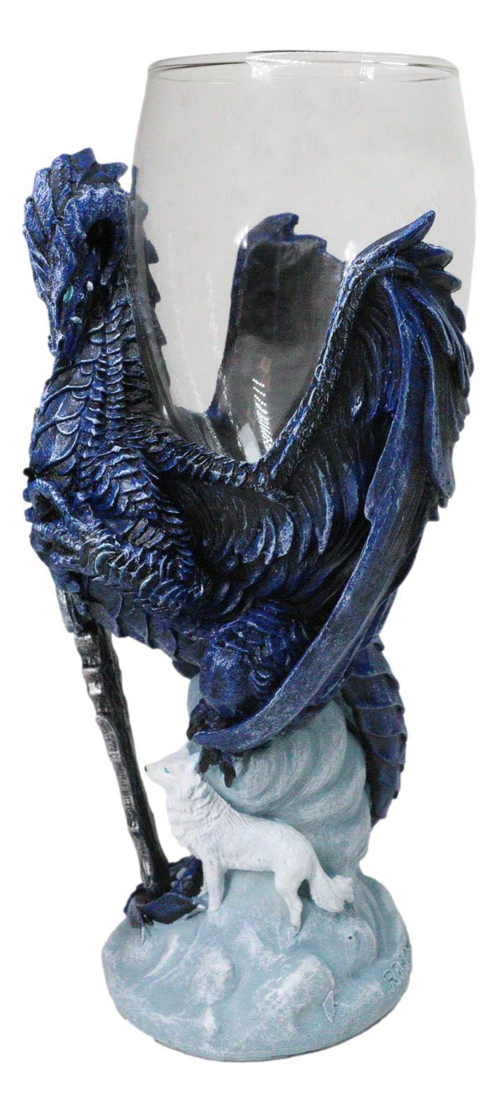 Ruth Thompson Elemental Dragon Alpha Blade Sword Glass Wine Goblet Chalice Cup