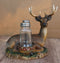 Rustic 8 Point Antlers Buck Deer Stag With Saddlebags Salt Pepper Shakers Holder