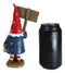 Whimsical Garden Mr Gnome With Hammer and Mushroom Farm Plank Sign Figurine