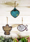 Bible Verses Christian Fish Ichthys Angel Heart Wall Or Tree Ornaments Set of 3