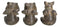 Rustic Country Angel Winged Pigs in See Hear Speak No Evil Poses Figurines Set