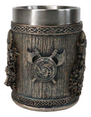 Norse Mythology Viking Berserker Warrior With Wolf Coffee Tankard Mug 16oz