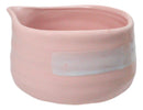 Pink White Brushstroke Ceramic Japanese Matcha Green Tea Bowl Whisk & Scoop Set