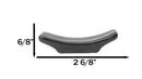 Pack Of 6 Black Kokuyo Modern Collection Porcelain Chopsticks Hashioki Rests