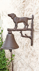 Cast Iron Rustic Vintage Western Puppy Dog Door Wall Dinner Yard Farm Bell