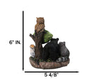 Cabin Companion Bear, Raccoon, Squirrel & Owl Friends Forest Campfire Figurine