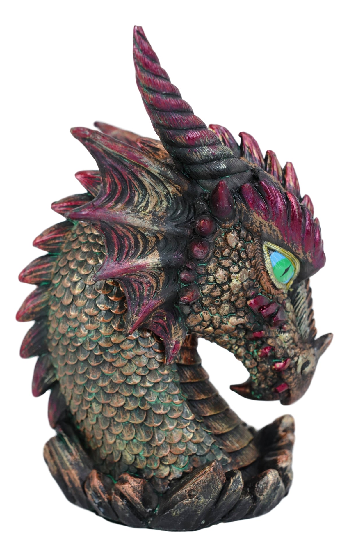 Ebros Gift Medieval Dragon Head Bust Resin Figurine Decorative Home Decor Statue - Ebros Gift