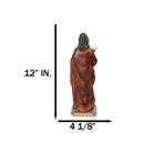 Apostle Disciple Of Jesus Saint James The Less With Walking Stick Figurine 12"H