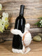 Nautical Marine Distressed Antique White Sea Turtle Wine Bottle Holder Figurine