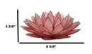 Fuchsia Pink Capiz Seashells Lotus Flower Votive Tea Light Candle Holder 8.5"D