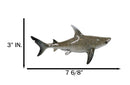 Marine Wildlife Apex Predator of The Deep Great White Shark Swimming Figurine