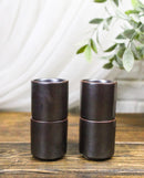 Set of 4 Iron Black Clay Tetsu Kesho Porcelain 1.25oz Ochoko Yuzu Cups