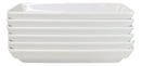 Pack Of 6 White Neta Zara Sushi Case Sashimi Plates With Drip Holes 8" By 3.75"