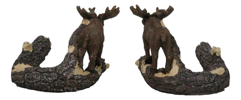 Set of 2 Rustic Western Bull Moose On Branch Drapery Curtain Holdback Tie Back