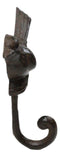 Set Of 2 Rustic Cast Iron Morning Song Bird On Branch Wall Coat Towel Hook Decor