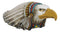 Native Spirit Bald Eagle With Indian Chief Headdress Piggy Money Coin Bank