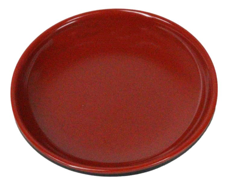 Pack Of 10 Red And Black Melamine Dipping Sauce Or Condiment Round Dishes 3"D