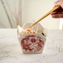 Dragon And Phoenix Feng Shui Takeout To Go Box Serving Bowl With Chopsticks Set