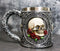 Love Never Dies Day Of The Dead Gothic Sugar Skull With Rose Flowers Coffee Mug