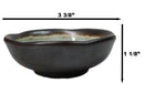 Pack Of 6 Green Crackle Midori Kannyu Wavy Round Condiment Sauce Dishes 2oz