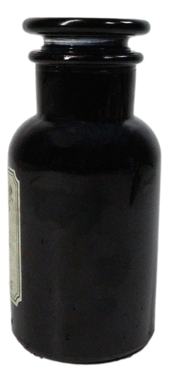 Ebros Deadly Nightshade Scented Candle Black Glass Apothecary Jar 8 Oz