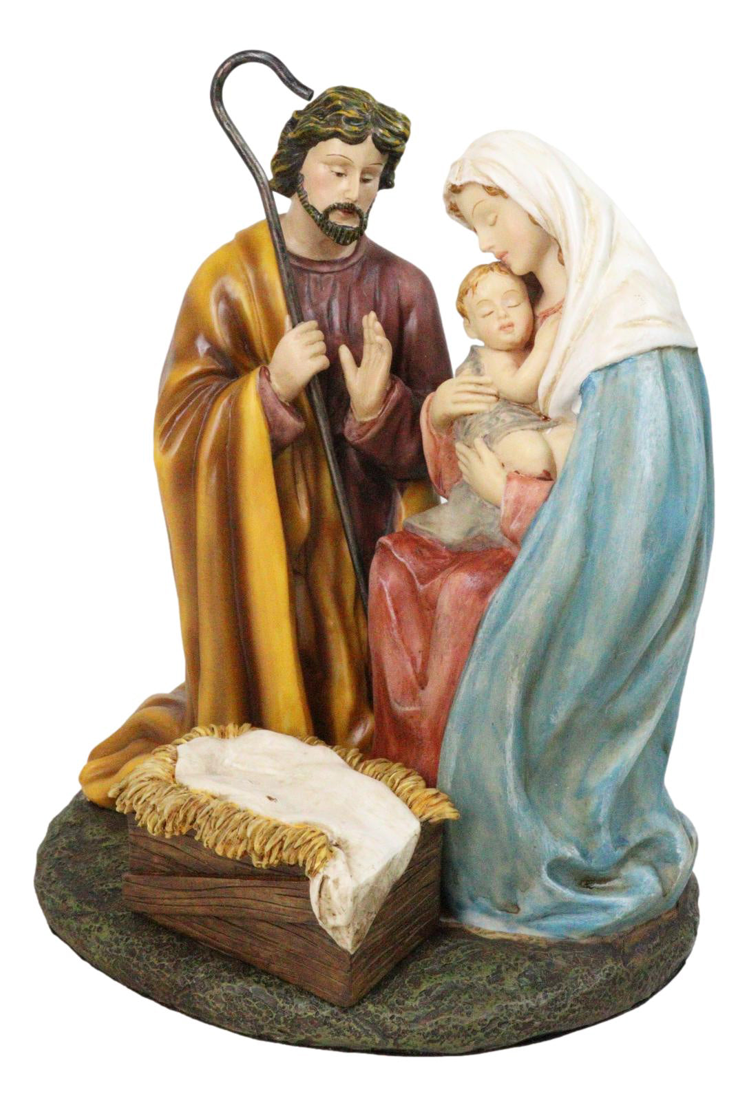 Christmas Bethlehem Holy Family Mother Mary Joseph and Child Jesus Figurine