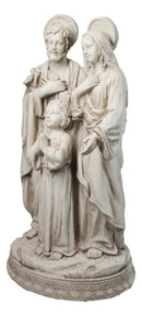Catholic Church The Holy Family Mary Joseph Jesus Large Outdoor Statue 24" Tall - Ebros Gift