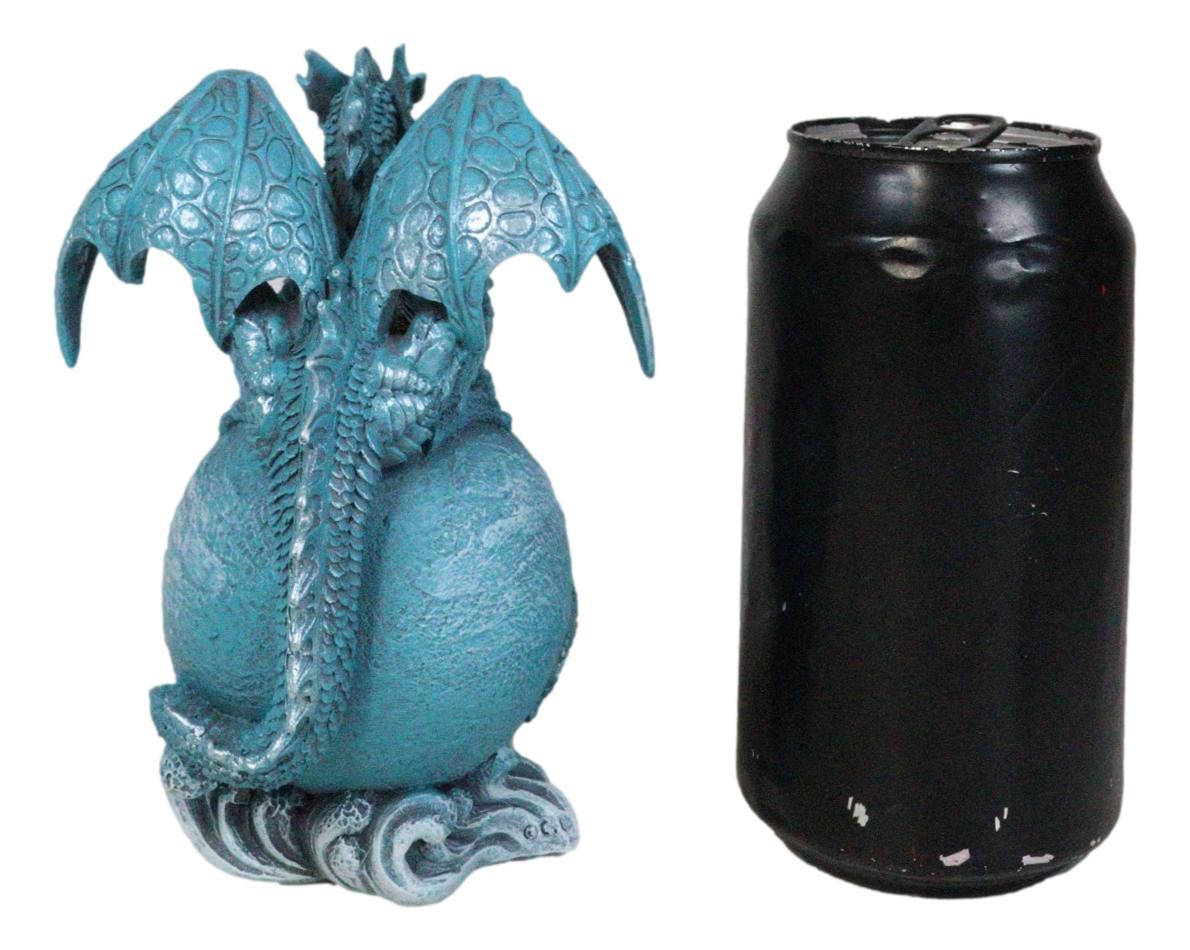 Celestial Solar Galaxy Planet Uranus Terrestrial Guardian Blue Dragon Figurine