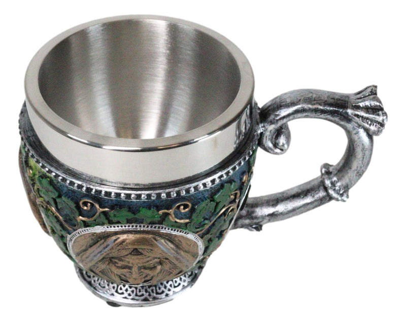 Celtic Triple Moon Goddess Maiden Mother Crone Ivy Leaves Wiccan Teacup Mug 10oz