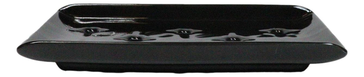Pack Of 6 Japanese Raw Sushi Preparation Storage Black Neta Zara Ceramic Plates