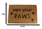 Wipe Your Paws Pet Friends Coir Coconut Fiber Welcome Floor Mat Doormat