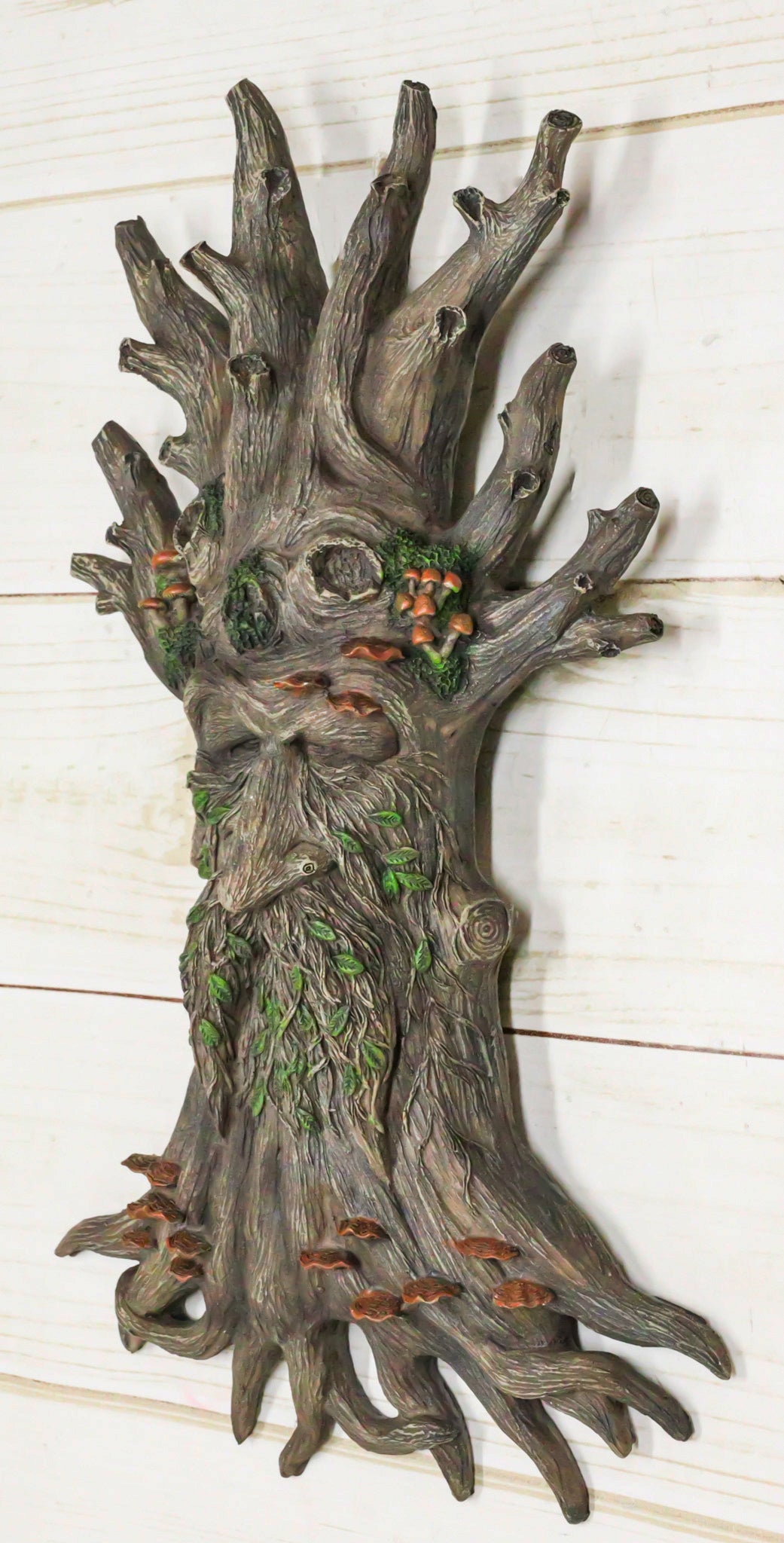 Wiccan Celtic Tree Ent Greenman Tree Man With Bracket Fungi Wall Decor Plaque