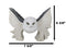 Arctic Magic White Snow Owl Flapping Its Pentagram Spellbook Wings Figurine