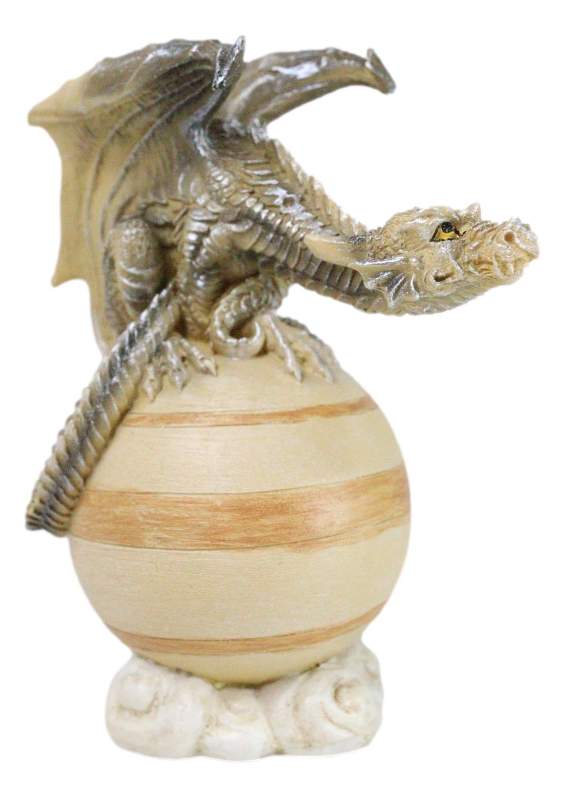 Solar Galaxy Planet Saturn Terrestrial Guardian Brown Sand Dragon Figurine