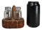 Southwestern Native American Indian Eagle Feathers Glass Salt Pepper Shakers Set