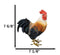 Rustic Western Country Farm White Breasted Chicken Rooster Figurine