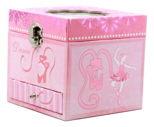 Dancing Ballerina Jewelry Music Box Swan Lake Tune Cottage Garden Belle Papier