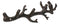 Rustic Cast Iron 2 Lovebirds On Tree Branch Multi Points Wall Hooks 12.5" Long