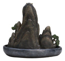 Eastern Feng Shui Tranquil Zen Rocky Mountain Range Backflow Cone Incense Holder