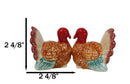 Autumn Festive Thanksgiving Dinner Turkey Hens Ceramic Salt And Pepper Shakers