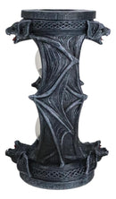 Celtic Knotwork Tomb Vampire Bats Gothic Invertible Pillar Sand Timer Figurine