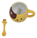 Ebros Adorable Whimsical Orange Cat Mug Drink Cup 16oz