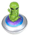 UFO Green Extra Terrestrial Roswell Alien On Spaceship Trinket Box Figurine