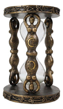 Wicca Yoga Metaphysical Sacred Spiral Goddess Shaman Triple Moon Sand Timer