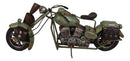 American Military US Army Classic Retro Camo Chopper Bike Motorcycle Figurine