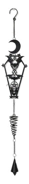 Macabre From The Crypt Vampire Coffin Moon Bats Spiral Wall Hanging Decoration